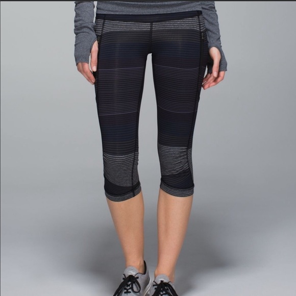 🦄 LULULEMON OM Stripe legging PANTS 6 rare